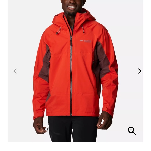 NWT Columbia Men’s Mezama Trail Shell size XXLarge color Spicy, light rai… - Picture 3 of 9